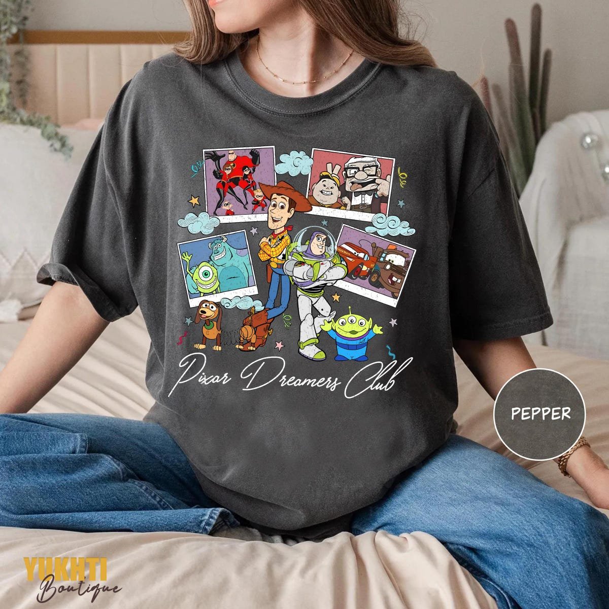 Pixar Dreamers Club Shirt Toy Story Pixar Characters Tee