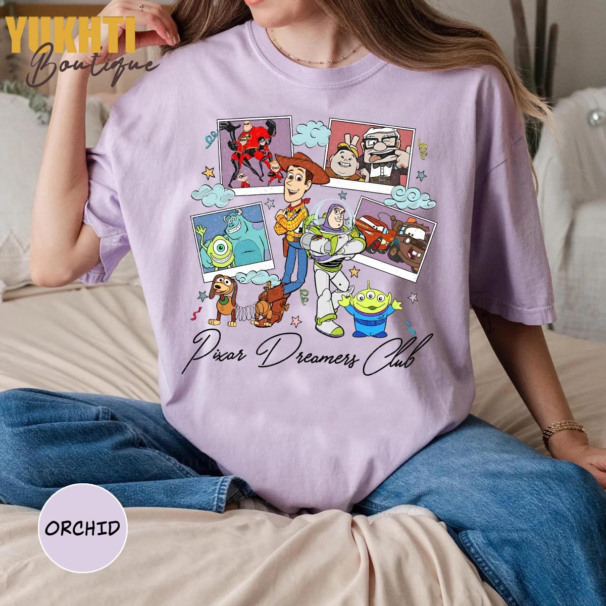 Pixar Dreamers Club Shirt Toy Story Pixar Characters Tee