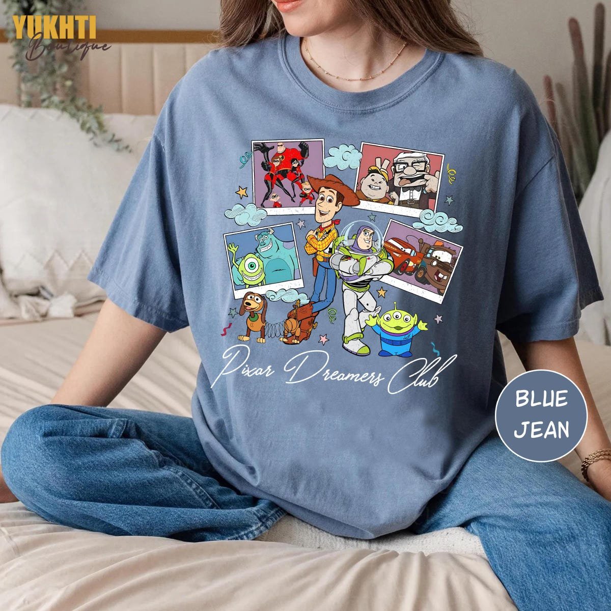 Pixar Dreamers Club Shirt Toy Story Pixar Characters Tee