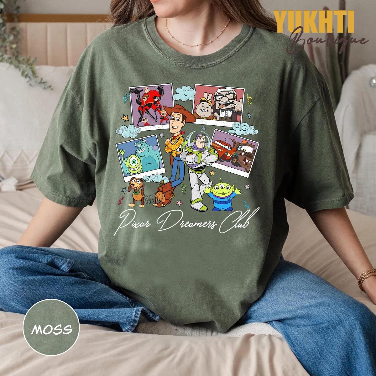 Pixar Dreamers Club Shirt Toy Story Pixar Characters Tee