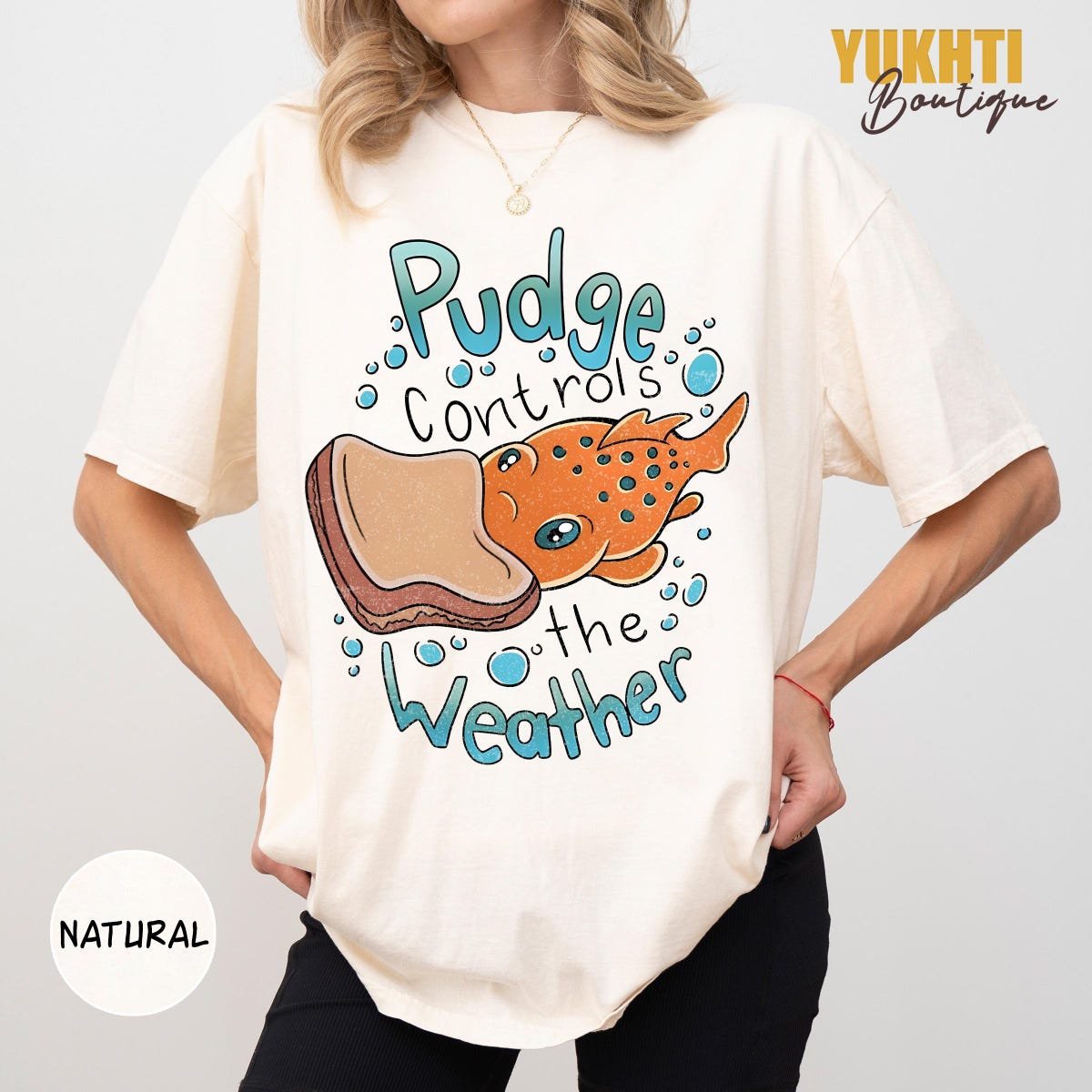 Pudge Controls Weather Shirt Lilo and Stitch Quote Tee Disney Gift