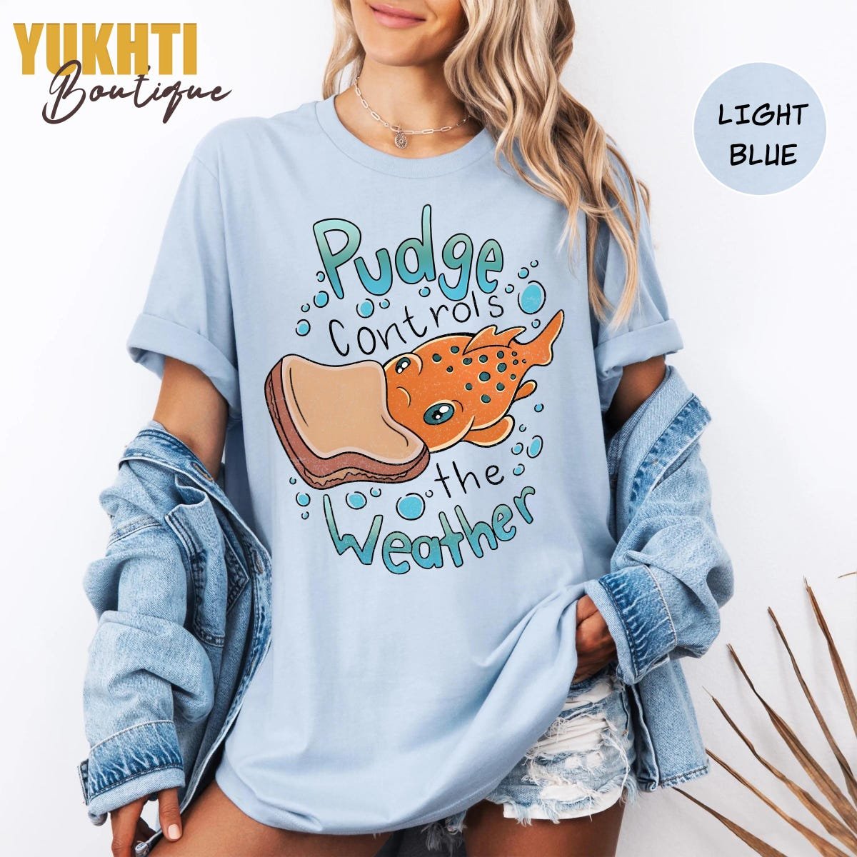 Pudge Controls Weather Shirt Lilo and Stitch Quote Tee Disney Gift