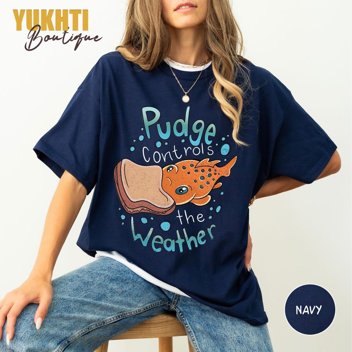 Pudge Controls Weather Shirt Lilo and Stitch Quote Tee Disney Gift