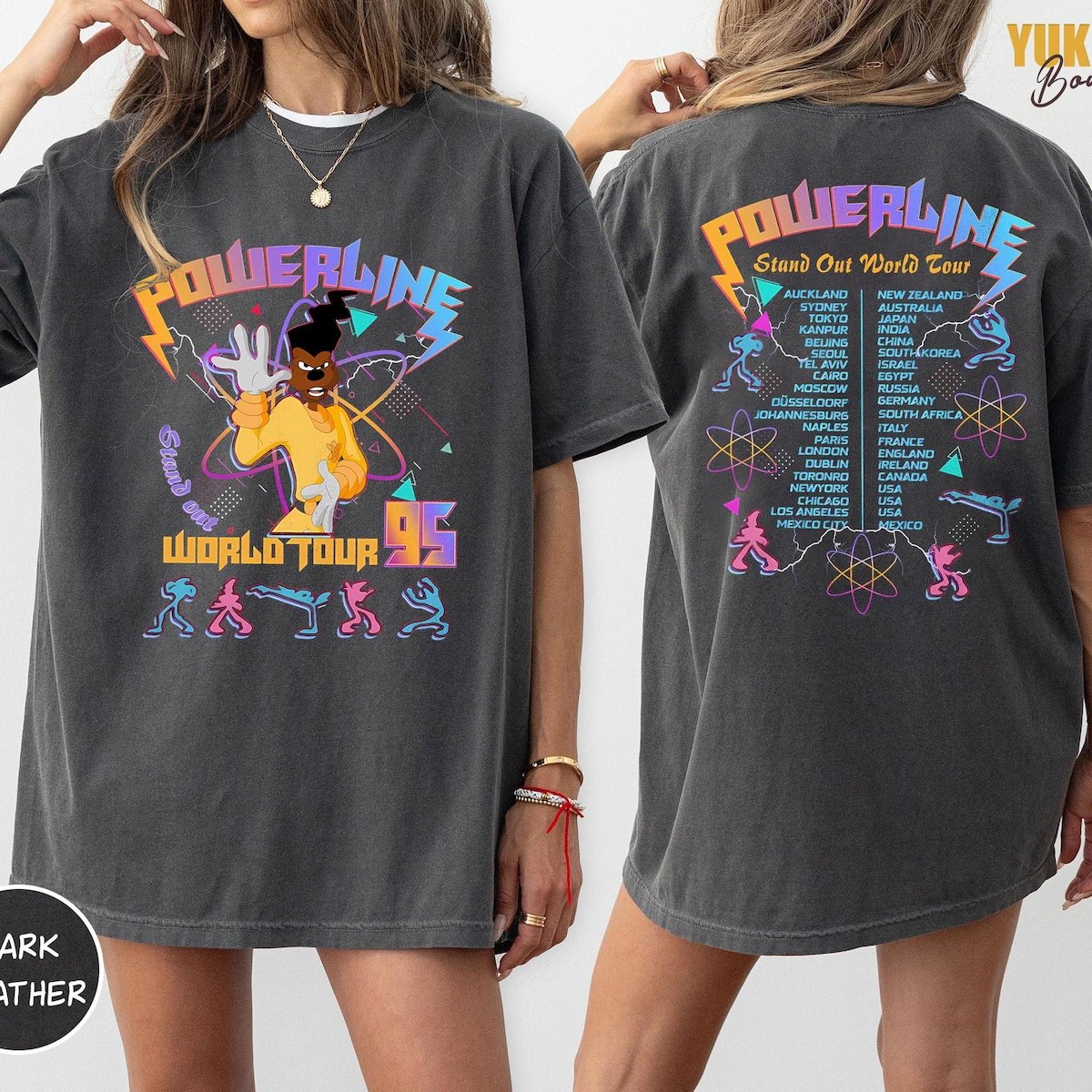 Retro 90s Powerline Shirt Vintage Disney Goofy Movie Tee