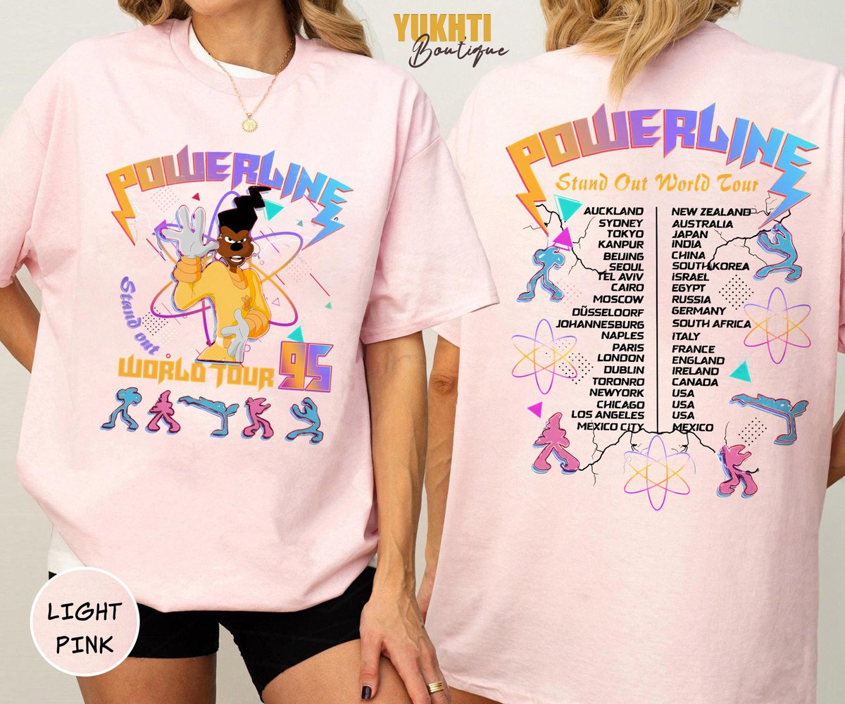 Retro 90s Powerline Shirt Vintage Disney Goofy Movie Tee