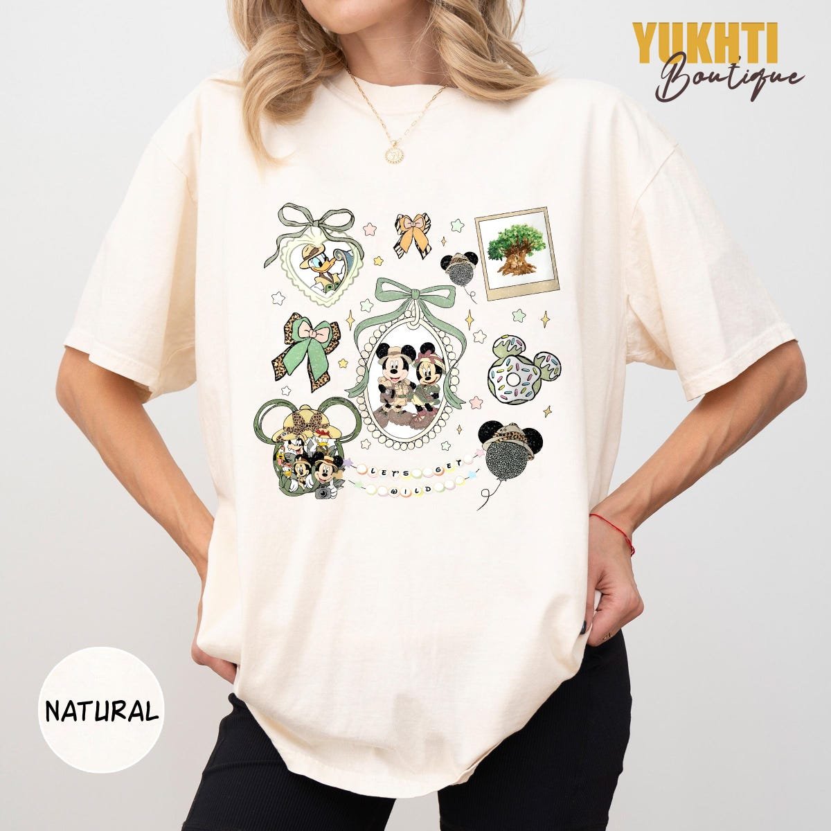 Retro Disney Animal Kingdom Safari Tee Wildlife Adventure Shirt