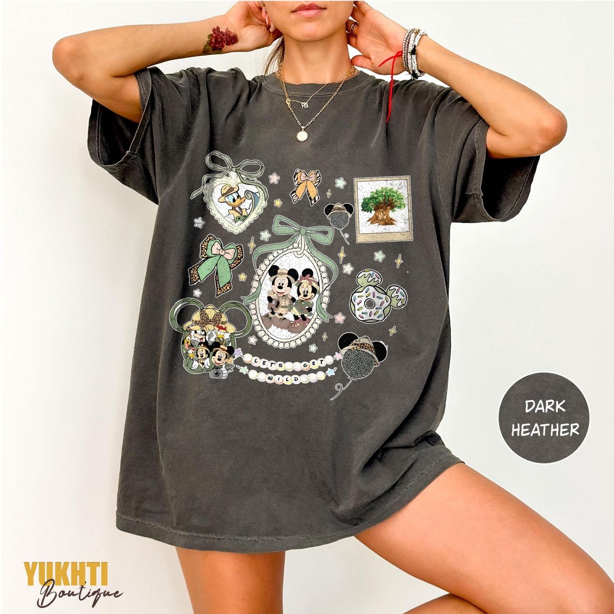 Retro Disney Animal Kingdom Safari Tee Wildlife Adventure Shirt