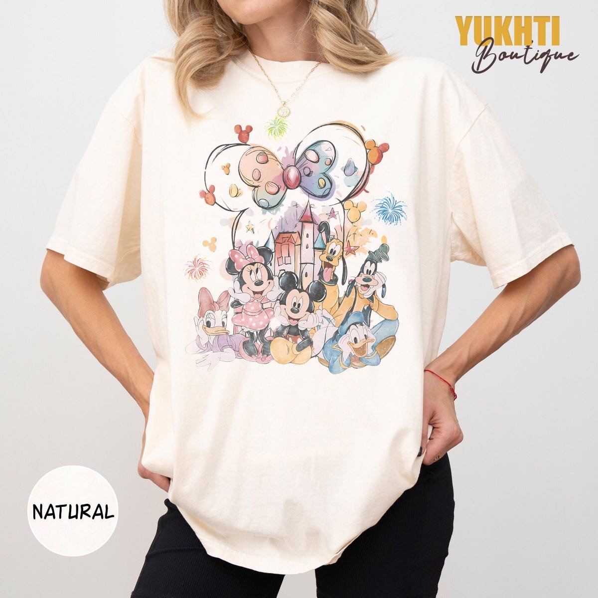 Retro Disney Castle Shirt Mickey Friends Family Vacation Tee