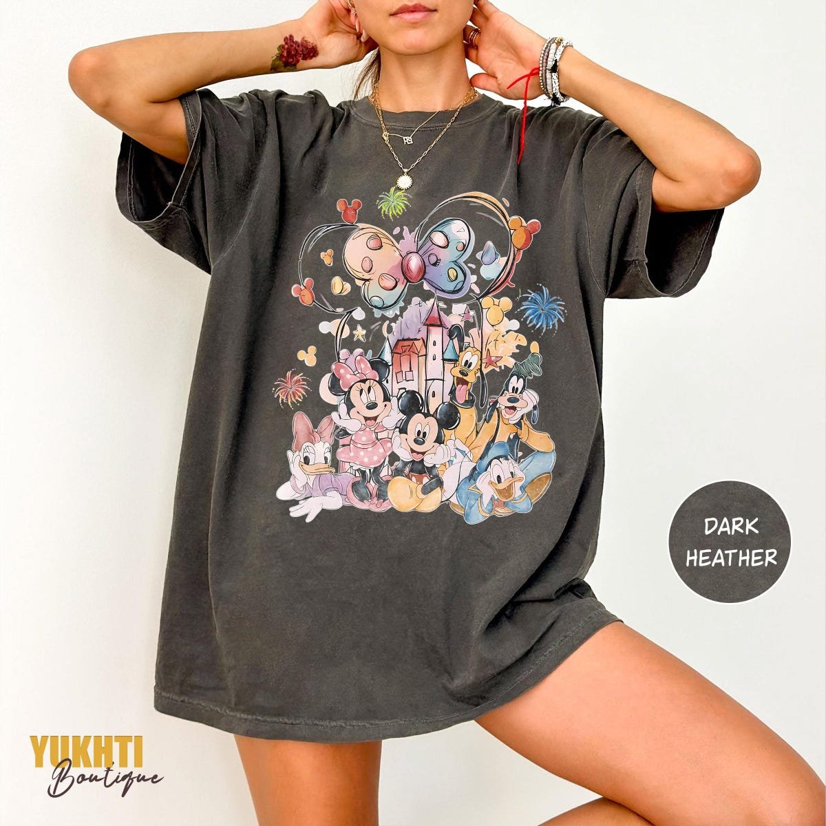 Retro Disney Castle Shirt Mickey Friends Family Vacation Tee