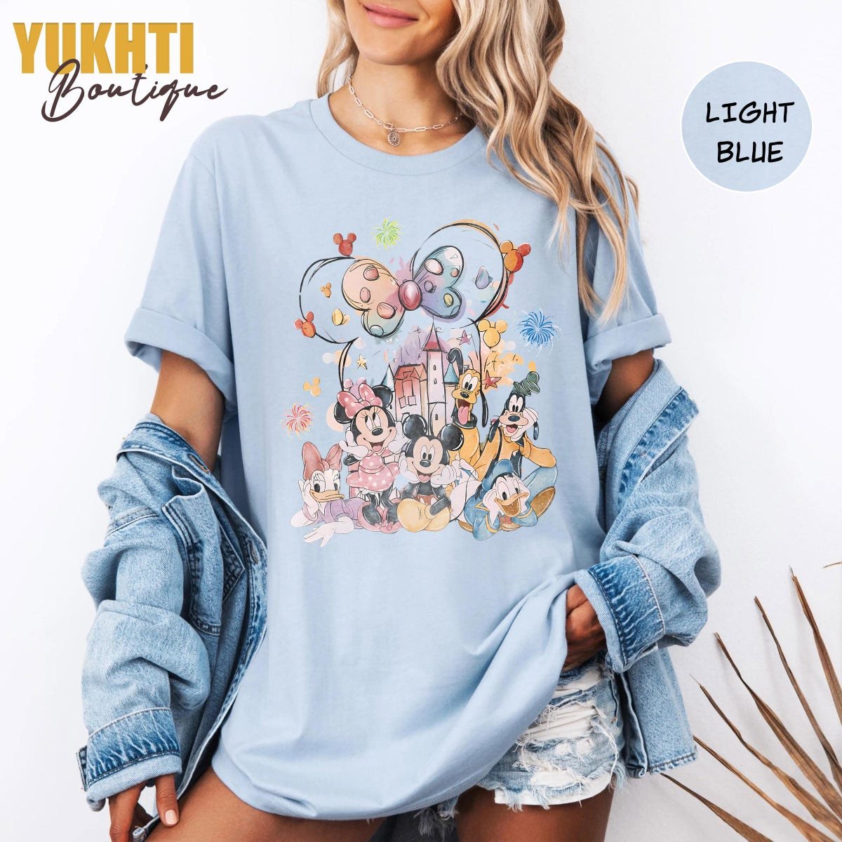 Retro Disney Castle Shirt Mickey Friends Family Vacation Tee