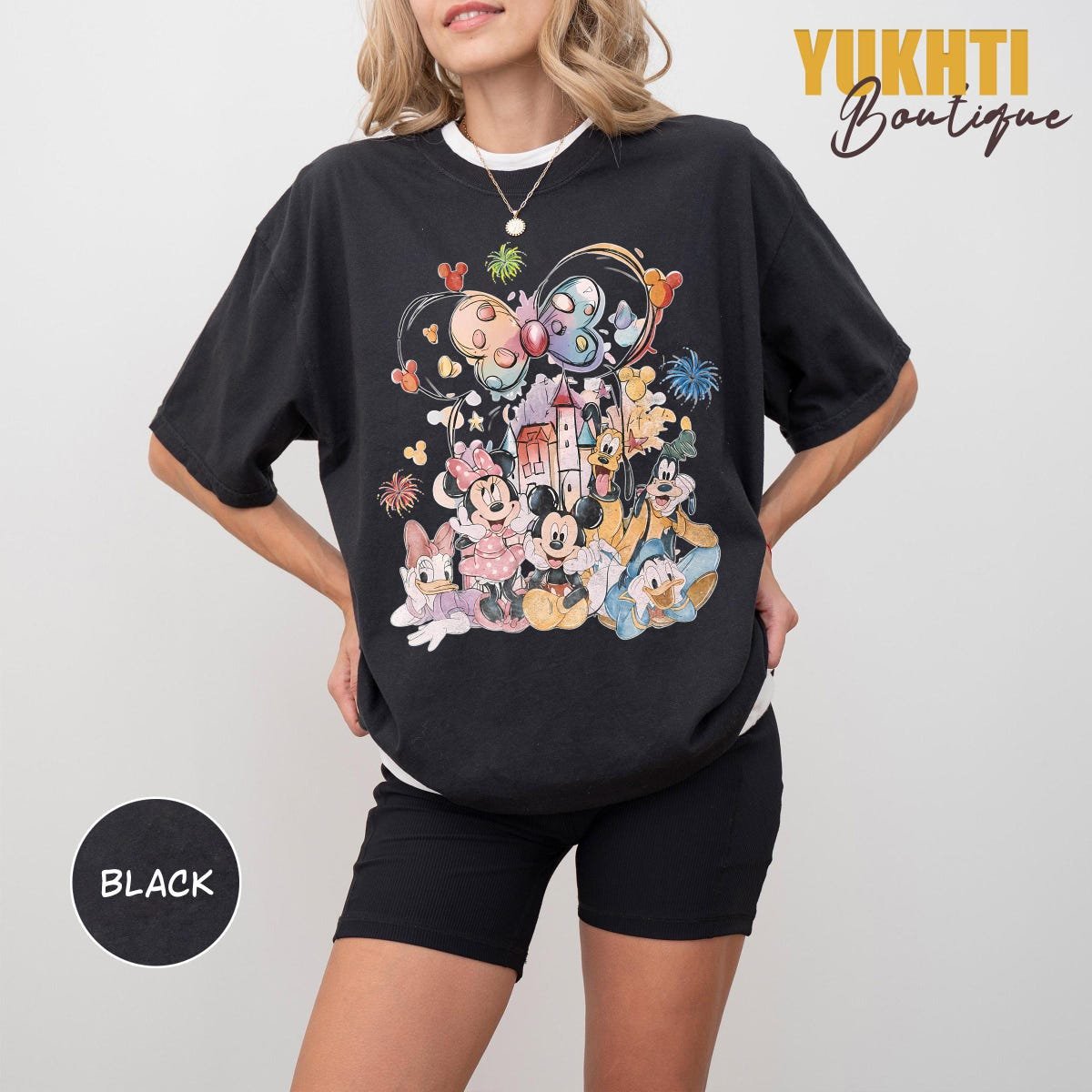 Retro Disney Castle Shirt Mickey Friends Family Vacation Tee