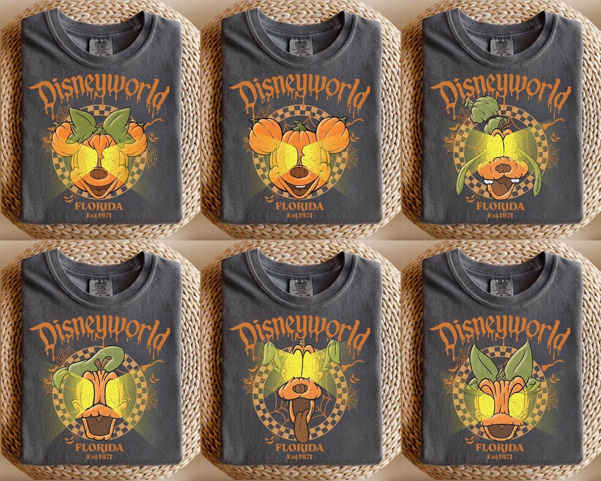 Retro Disney Halloween Shirt Mickey & Friends Pumpkin Party Tee 2025