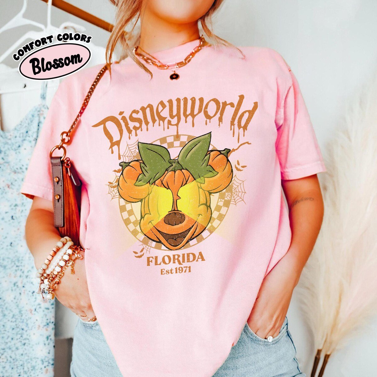 Retro Disney Halloween Shirt Mickey & Friends Pumpkin Party Tee 2025