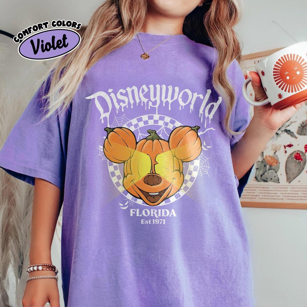 Retro Disney Halloween Shirt Mickey & Friends Pumpkin Party Tee 2025