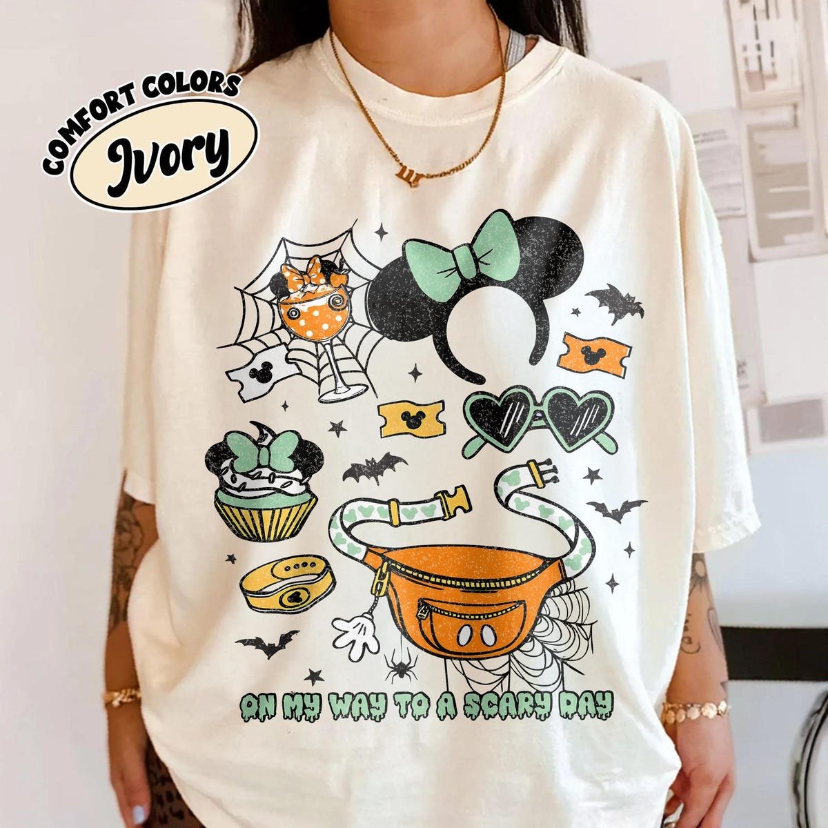 Retro Disney Halloween Shirt Mickey Minnie Fall Theme Tee