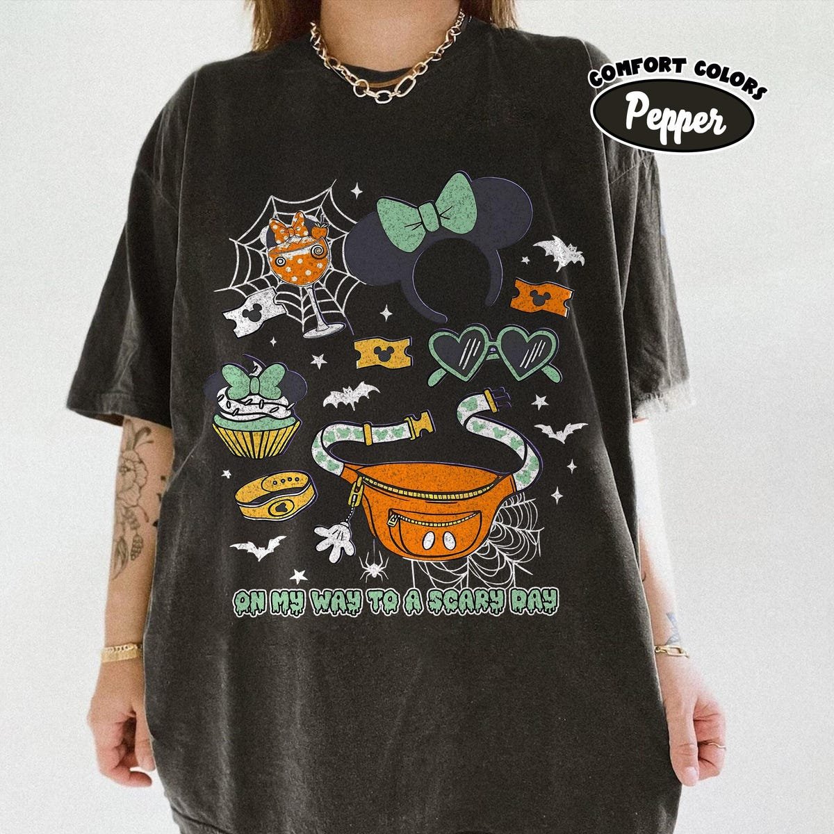 Retro Disney Halloween Shirt Mickey Minnie Fall Theme Tee