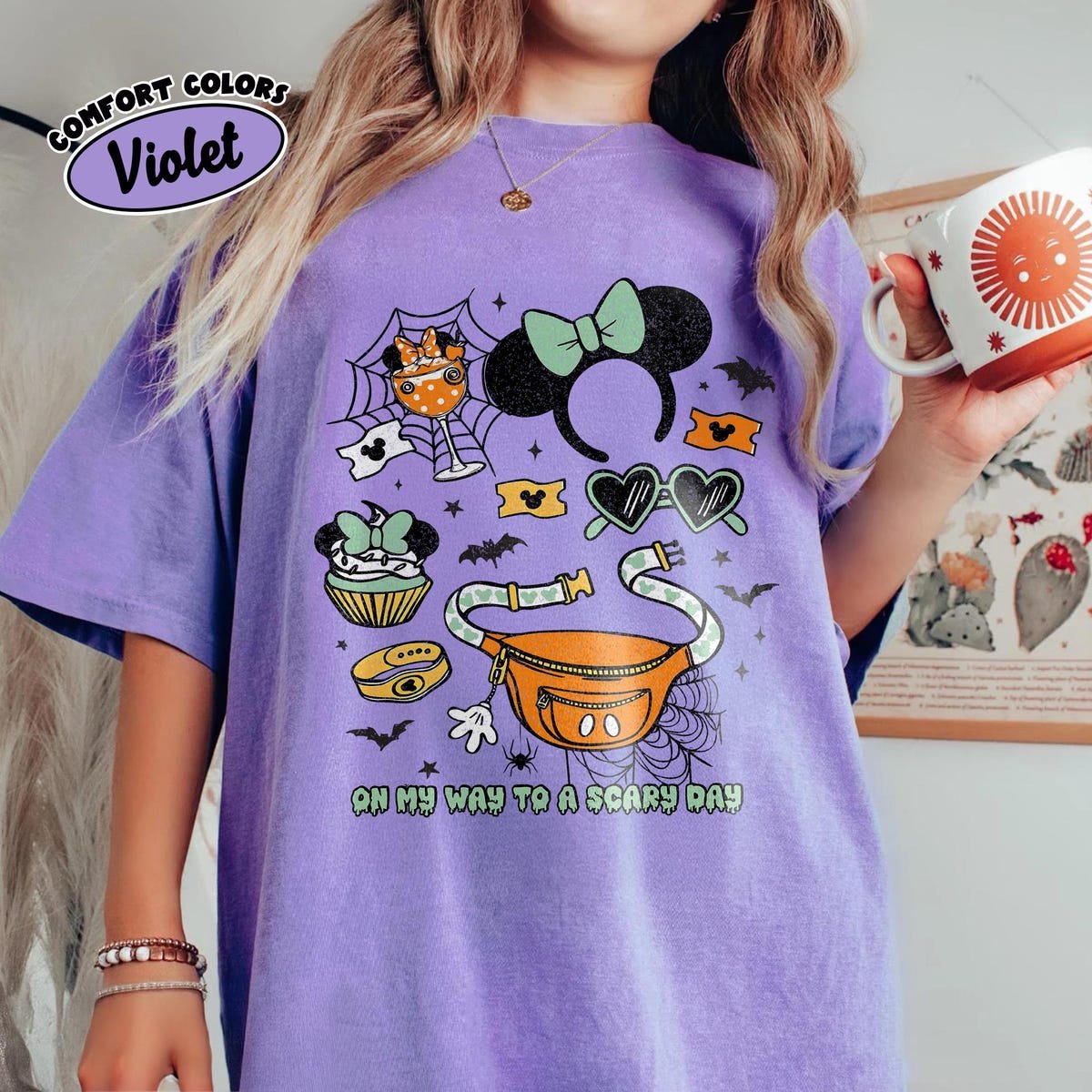 Retro Disney Halloween Shirt Mickey Minnie Fall Theme Tee