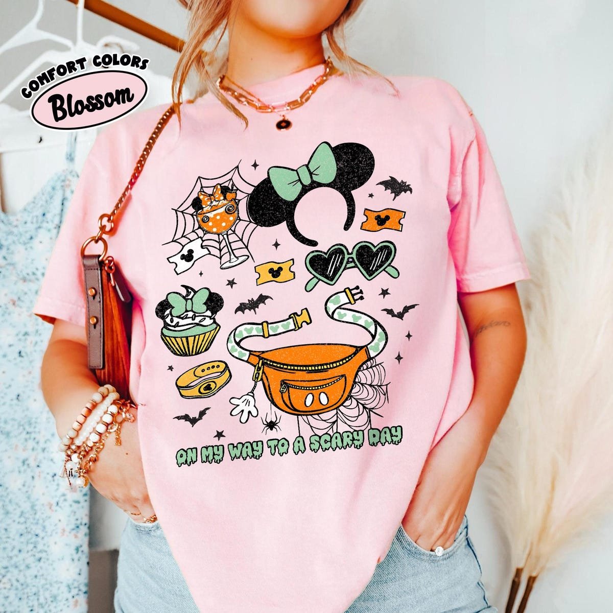 Retro Disney Halloween Shirt Mickey Minnie Fall Theme Tee