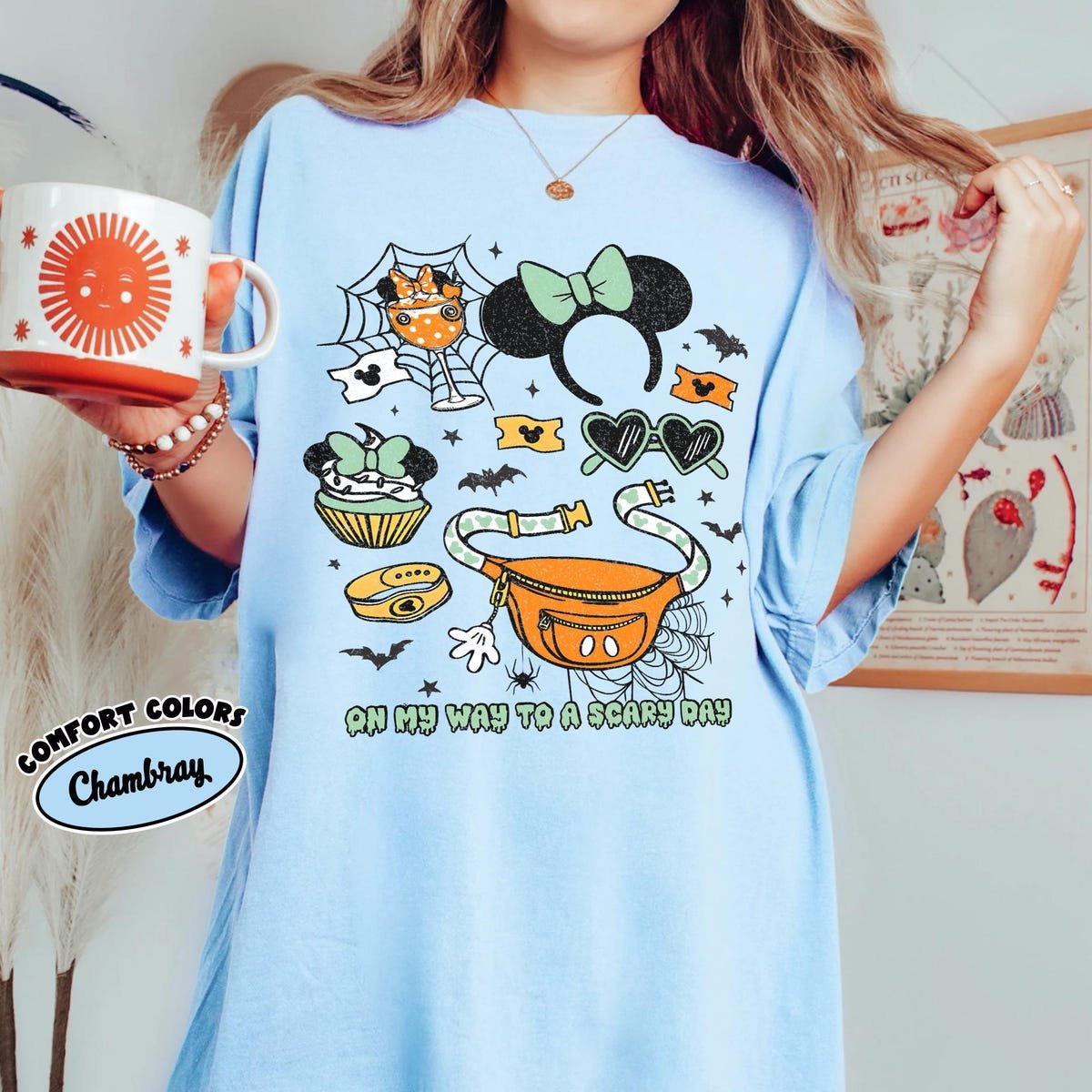 Retro Disney Halloween Shirt Mickey Minnie Fall Theme Tee