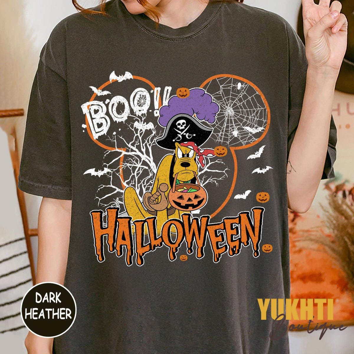 Retro Disney Halloween Shirt for Families - Personalized Spooky Tee