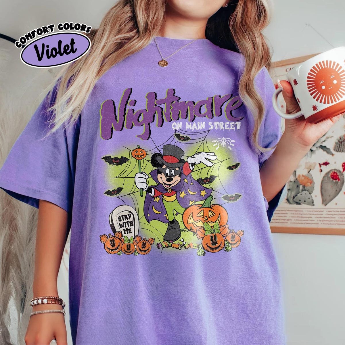 Retro Disney Halloween Shirts Mickey Friends Spooky Ghost Pumpkins Tee
