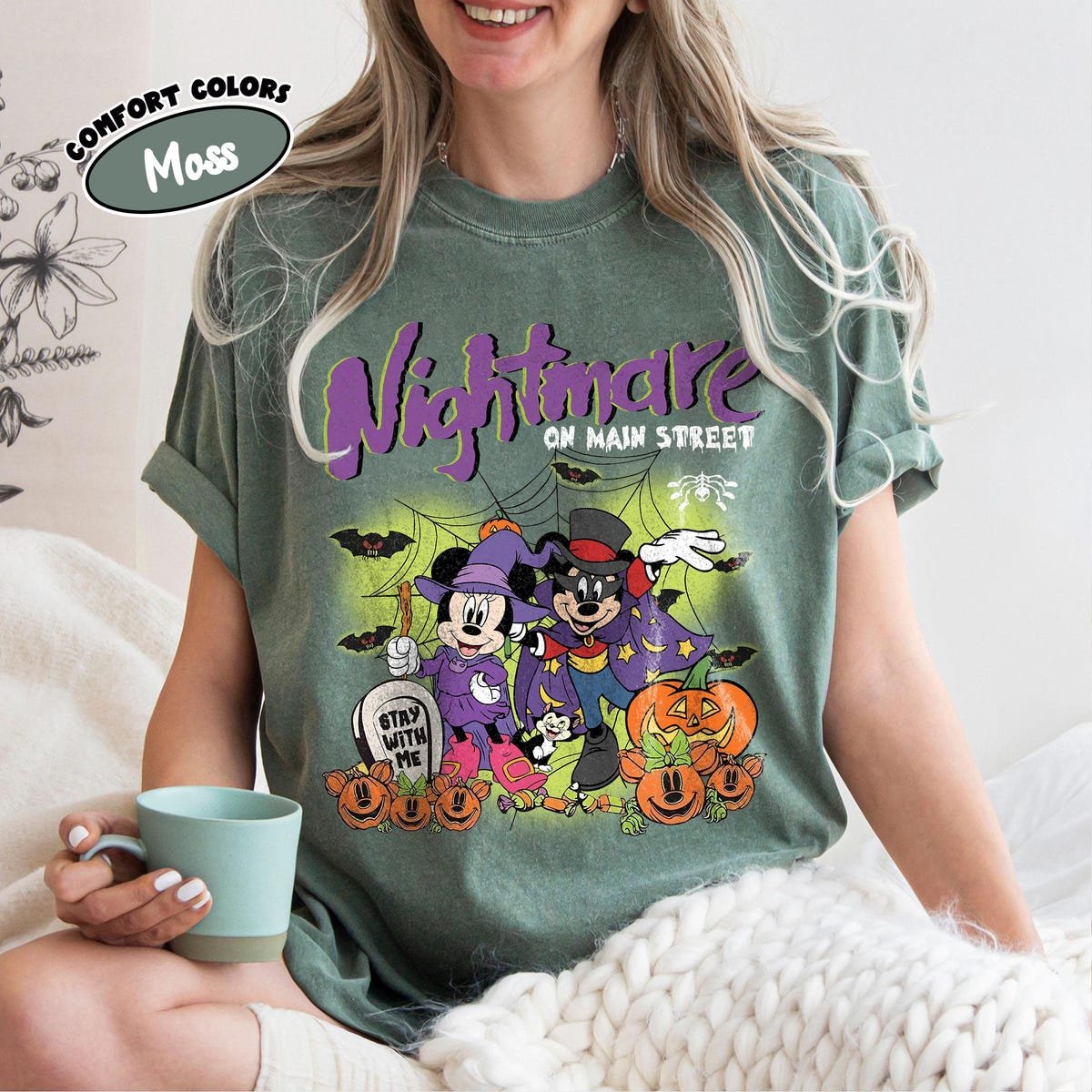 Retro Disney Halloween Shirts Mickey Friends Spooky Ghost Pumpkins Tee