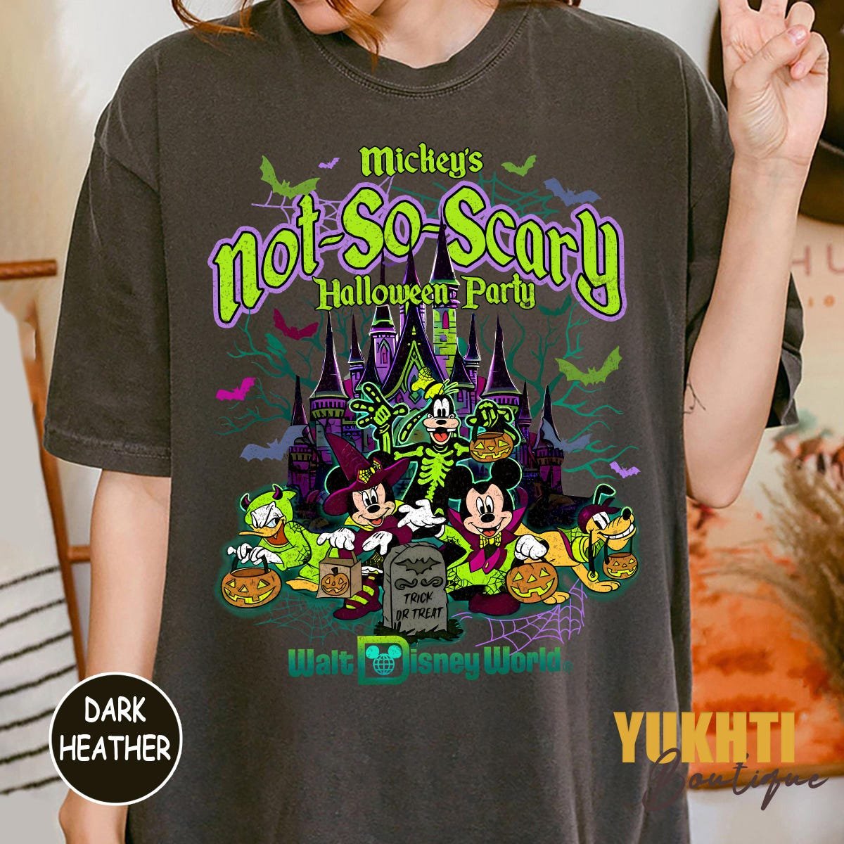 Retro Disney Halloween Shirts Mickey Minnie Spooky Season Tee