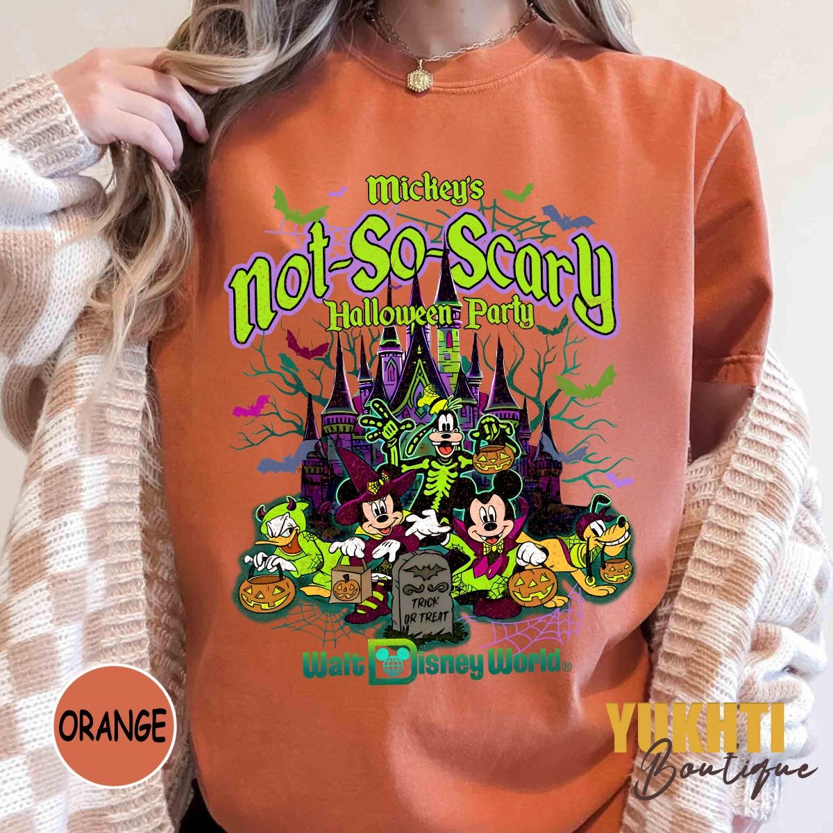 Retro Disney Halloween Shirts Mickey Minnie Spooky Season Tee