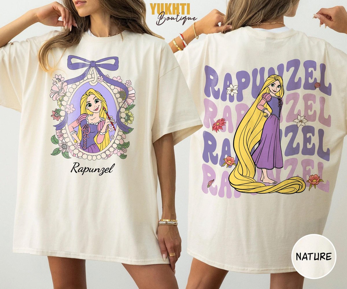 Retro Disney Princess Shirts Cinderella Ariel Rapunzel Tee