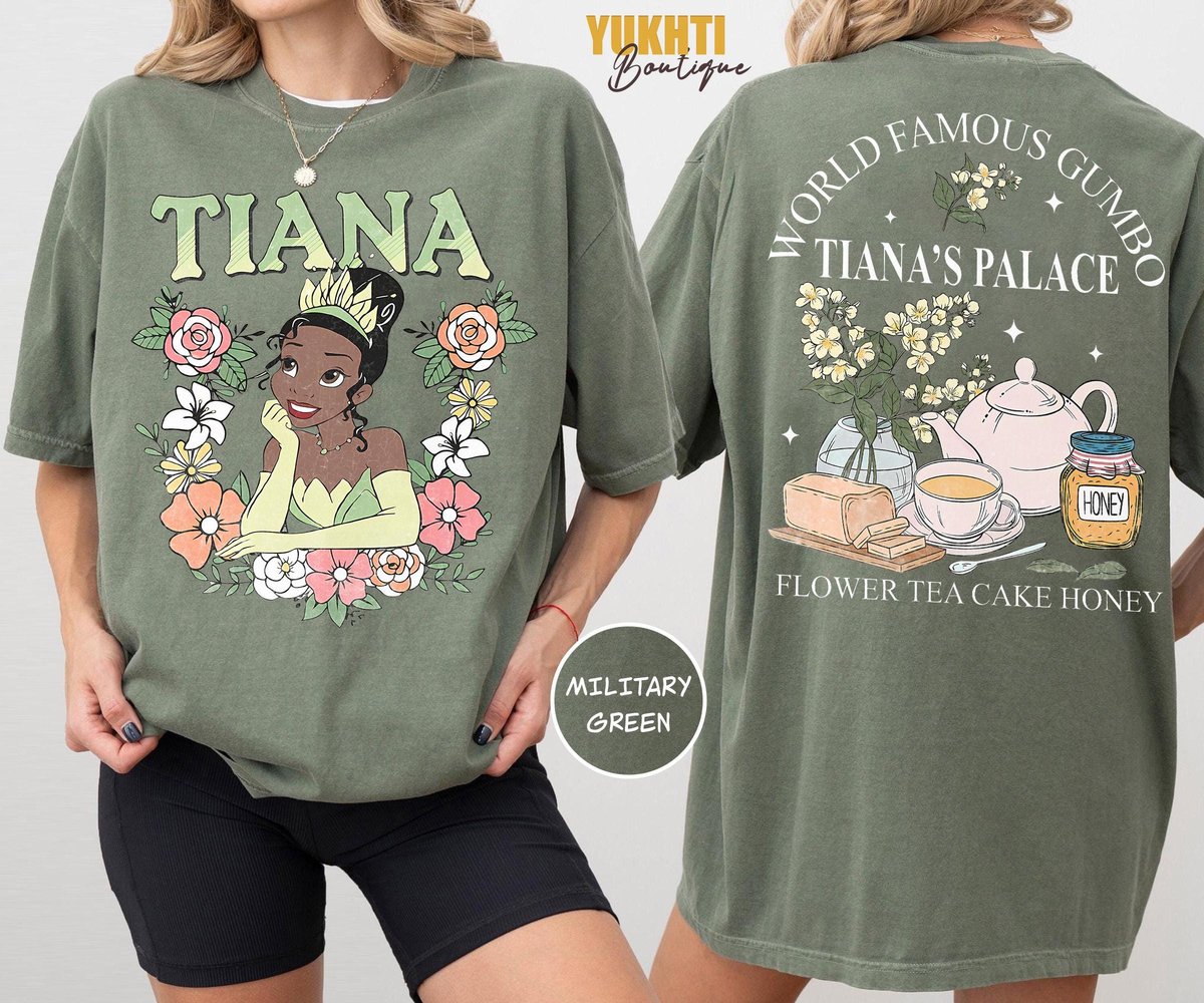 Retro Disney Tiana Princess Shirt for Disney Girl Trip
