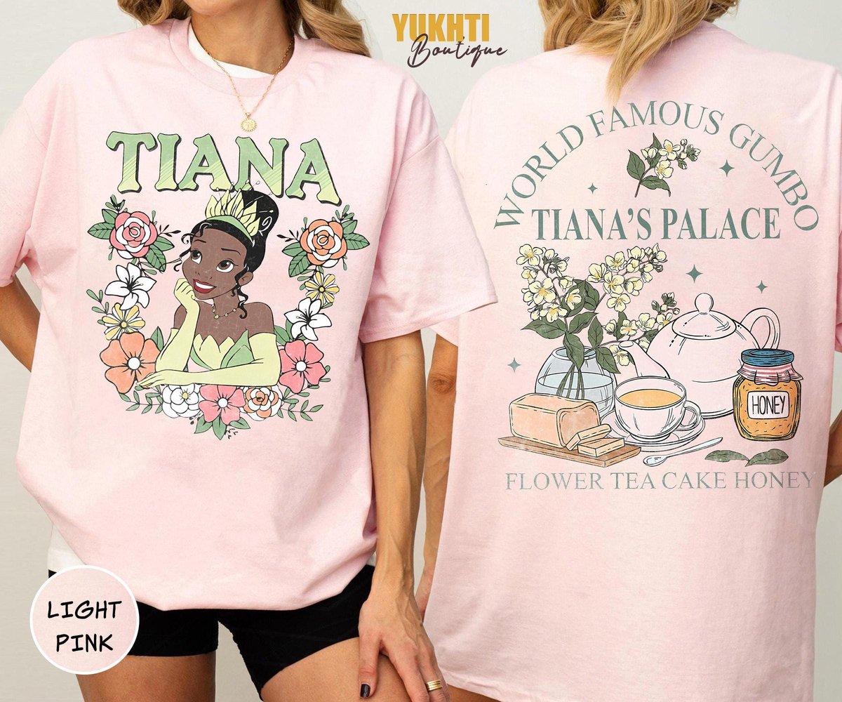 Retro Disney Tiana Princess Shirt for Disney Girl Trip
