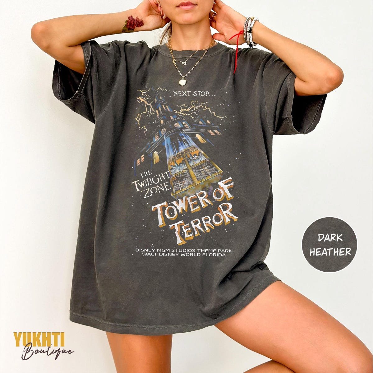 Retro Disney Tower Of Terror Shirt Twilight Zone Family Vacation Tee