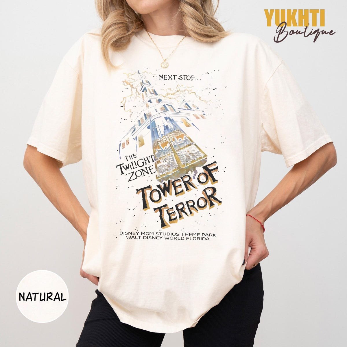 Retro Disney Tower Of Terror Shirt Twilight Zone Family Vacation Tee