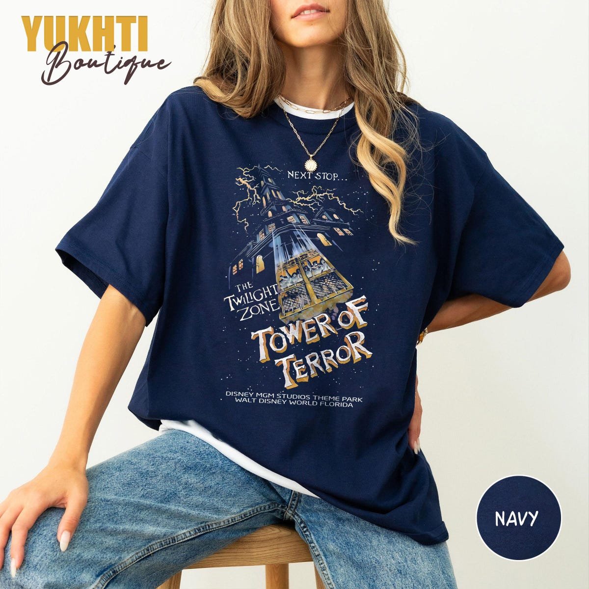 Retro Disney Tower Of Terror Shirt Twilight Zone Family Vacation Tee