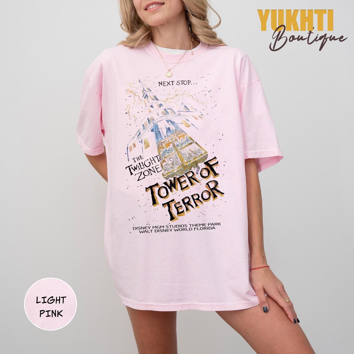Retro Disney Tower Of Terror Shirt Twilight Zone Family Vacation Tee