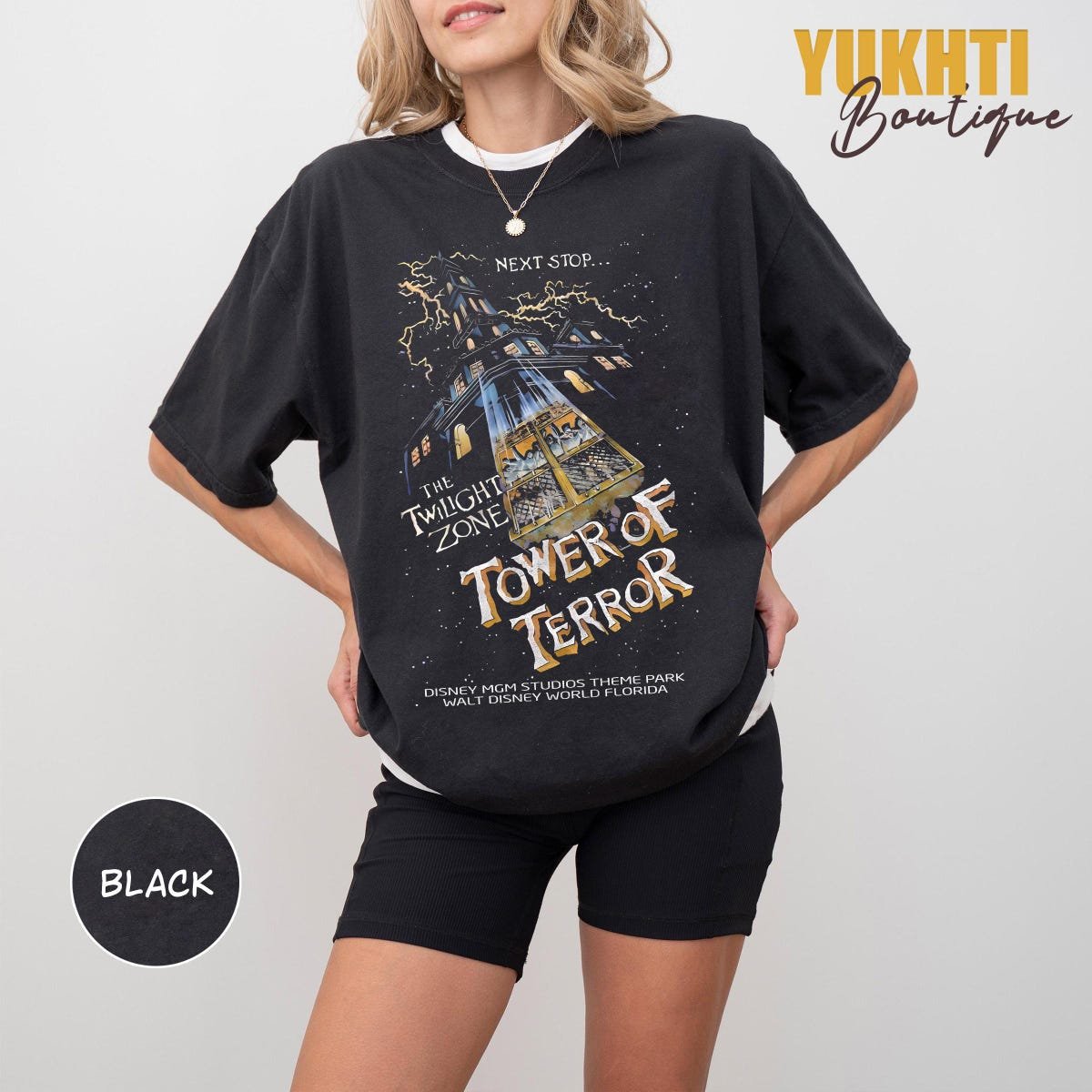 Retro Disney Tower Of Terror Shirt Twilight Zone Family Vacation Tee