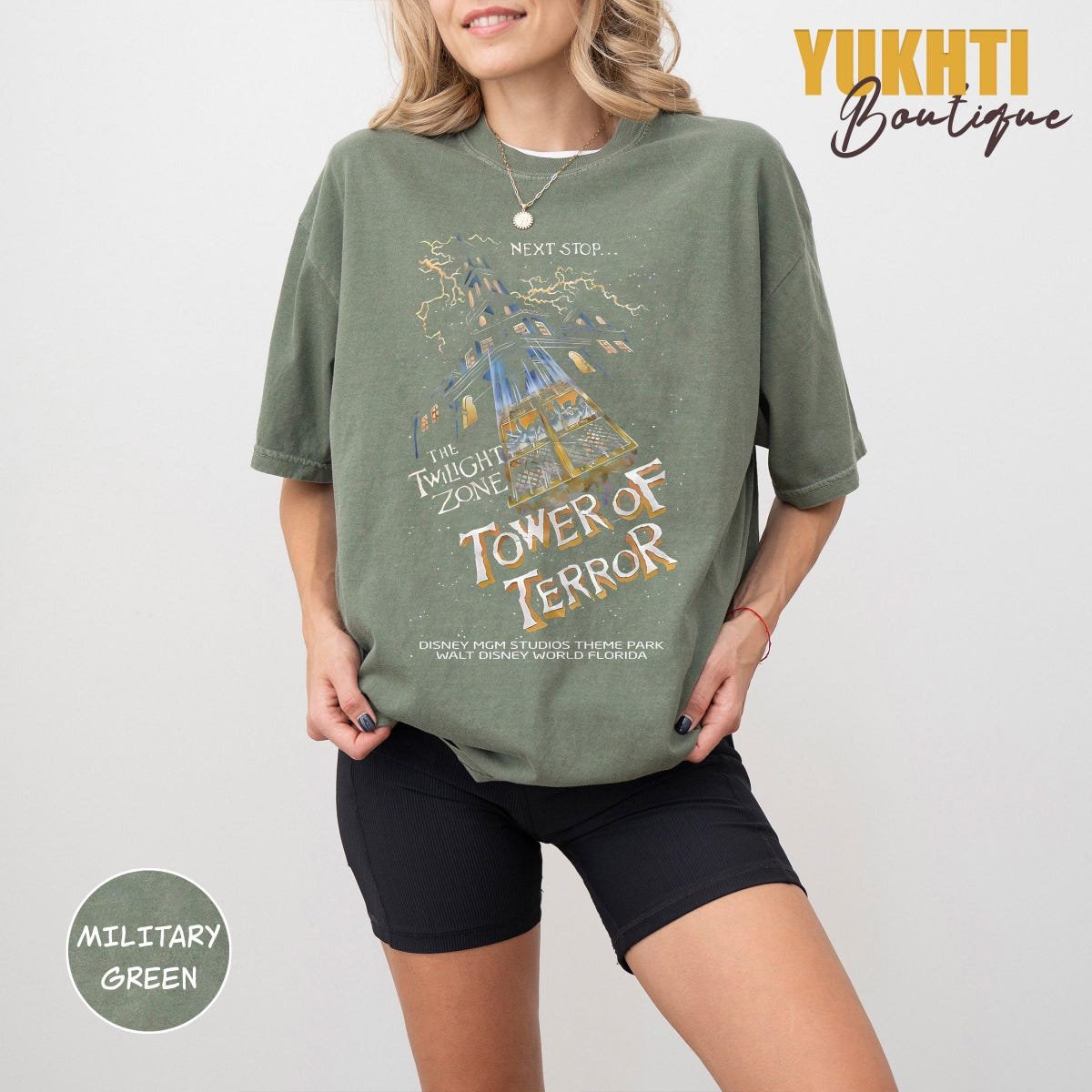 Retro Disney Tower Of Terror Shirt Twilight Zone Family Vacation Tee