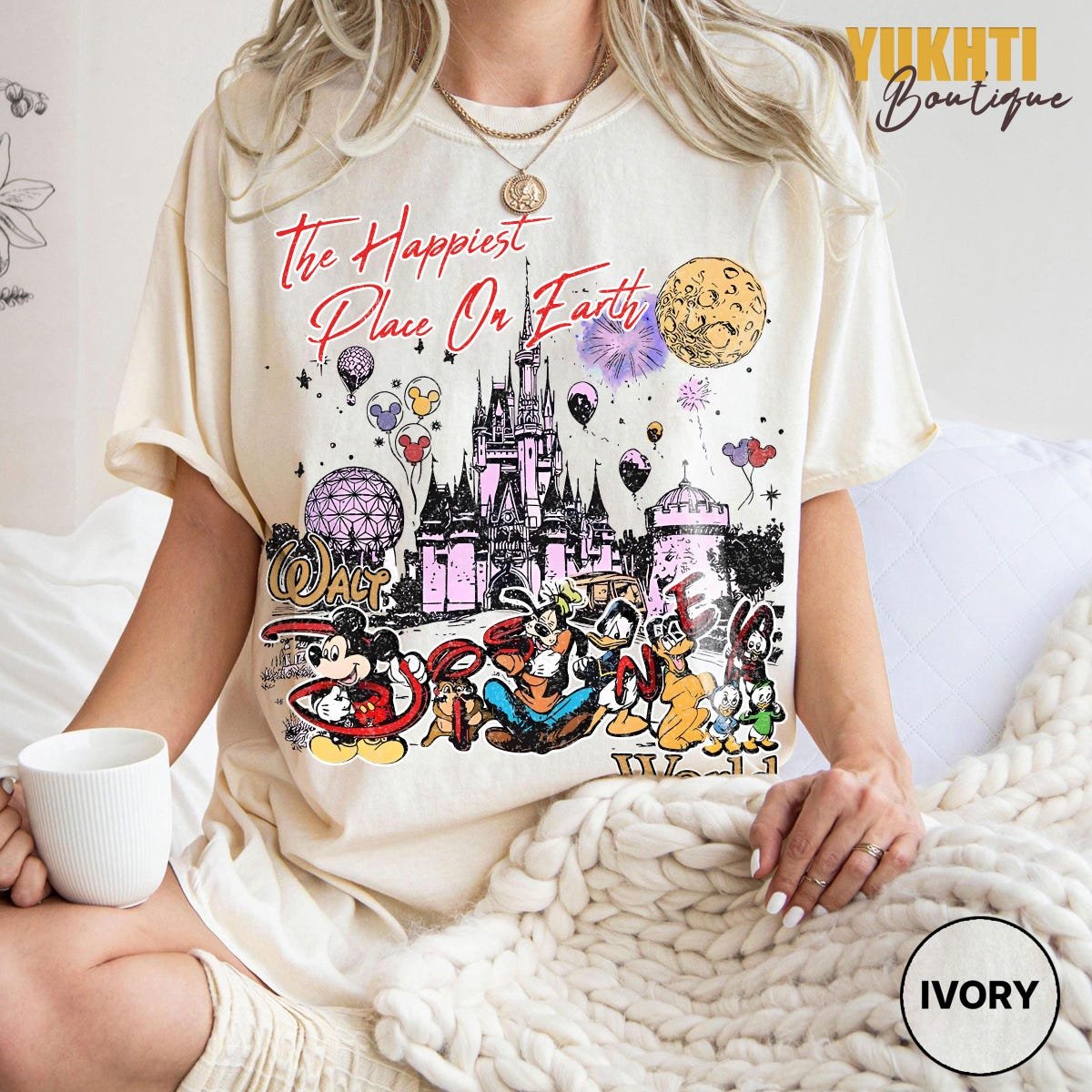 Retro Disney World 1971 Shirt Mickey Friends Magic Castle Tee