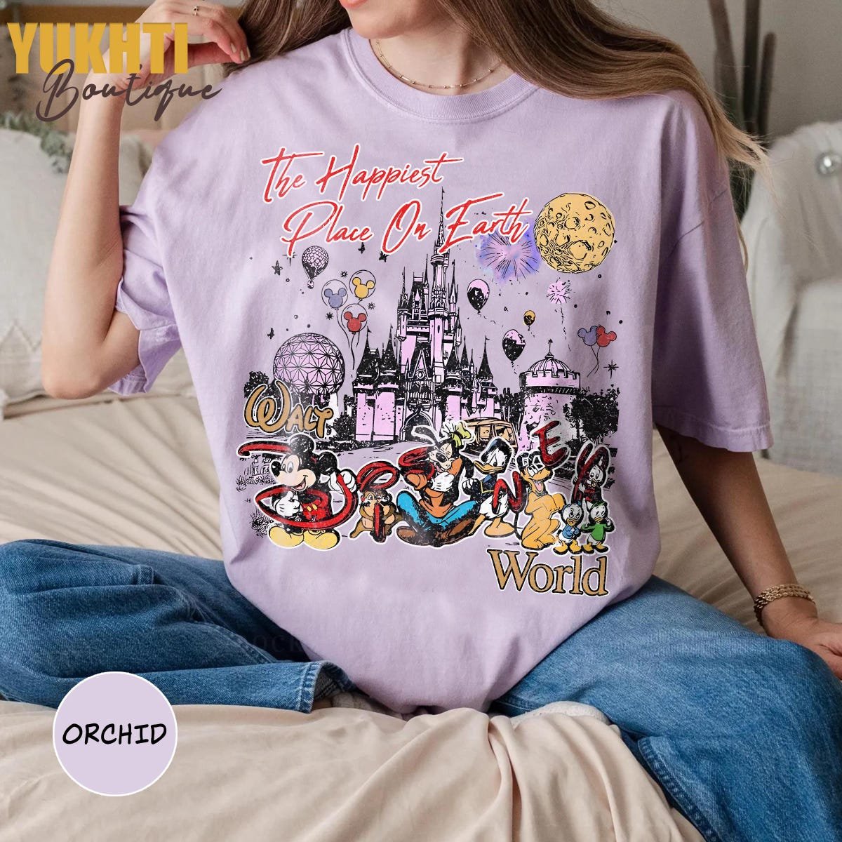 Retro Disney World 1971 Shirt Mickey Friends Magic Castle Tee