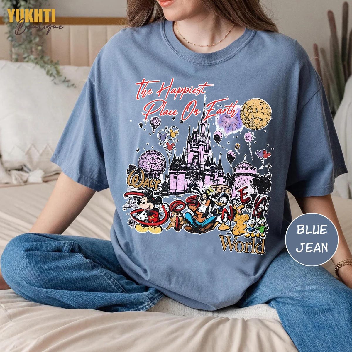Retro Disney World 1971 Shirt Mickey Friends Magic Castle Tee