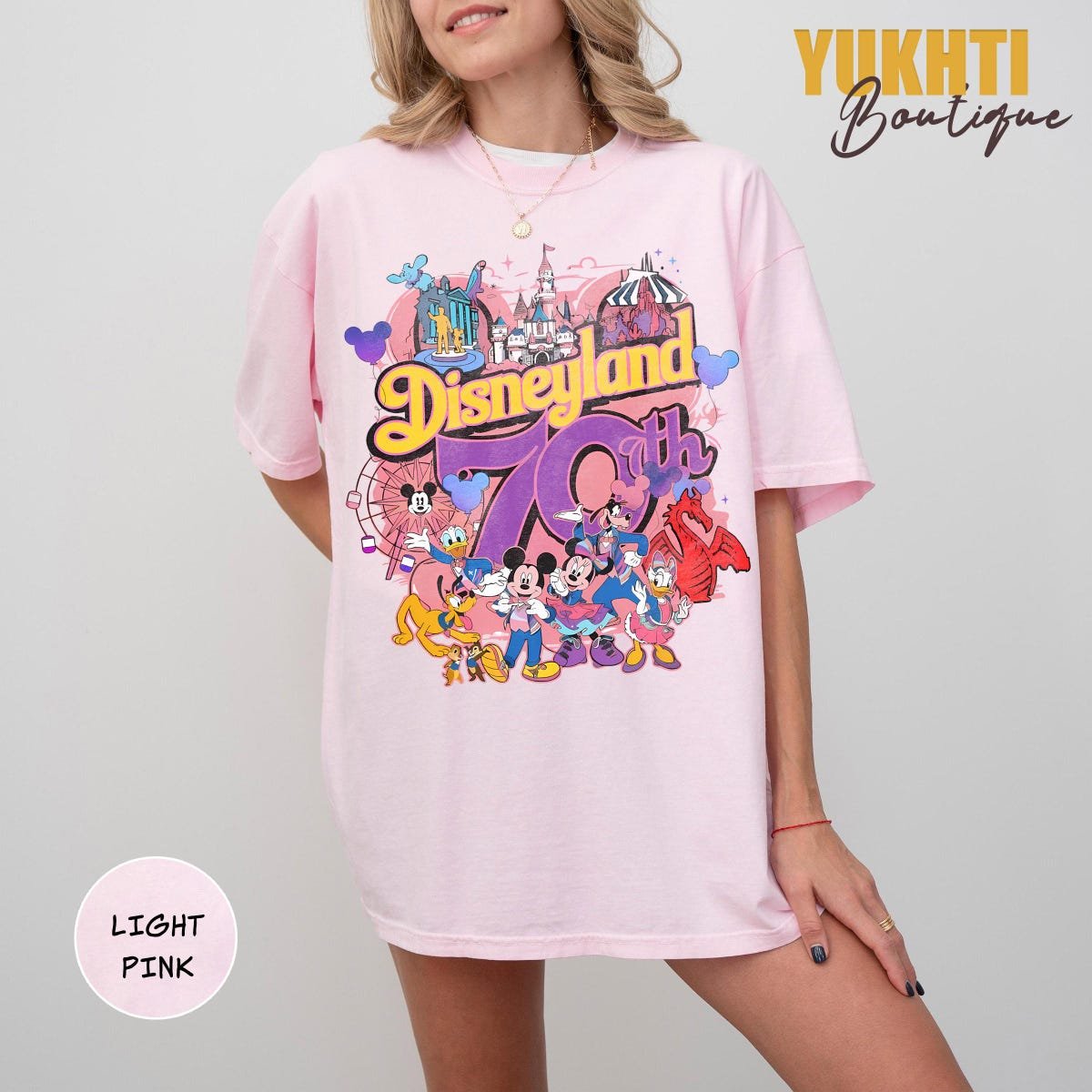 Retro Disneyland 70th Anniversary Shirt 1955-2025 Celebration Tee