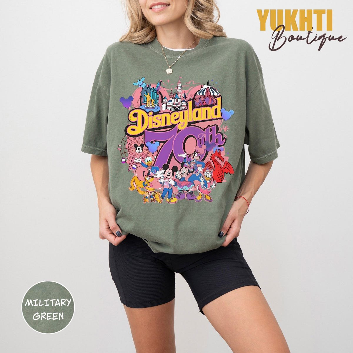 Retro Disneyland 70th Anniversary Shirt 1955-2025 Celebration Tee