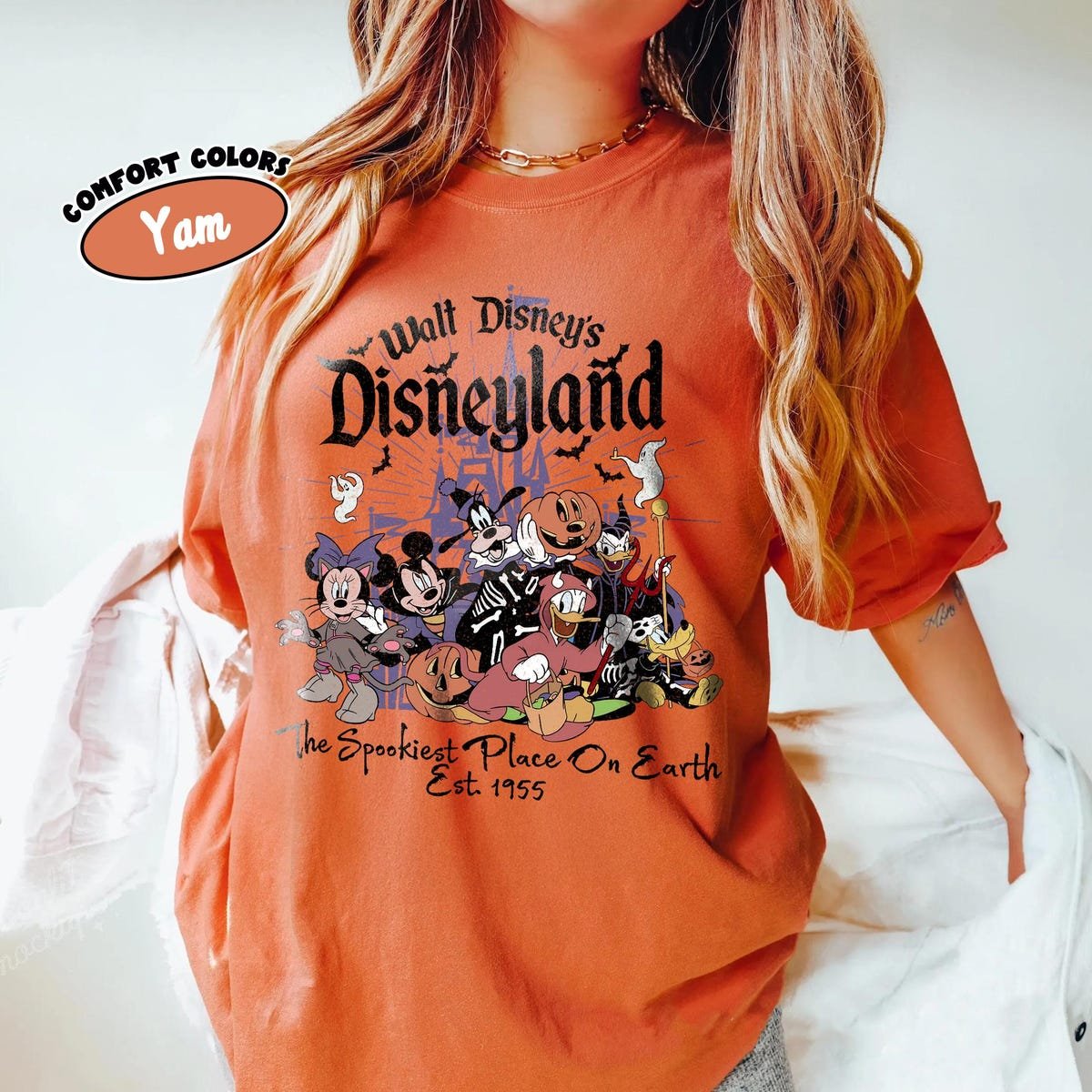 Retro Disneyland Halloween Shirt 1955 Spooky Mickey Friends Tee