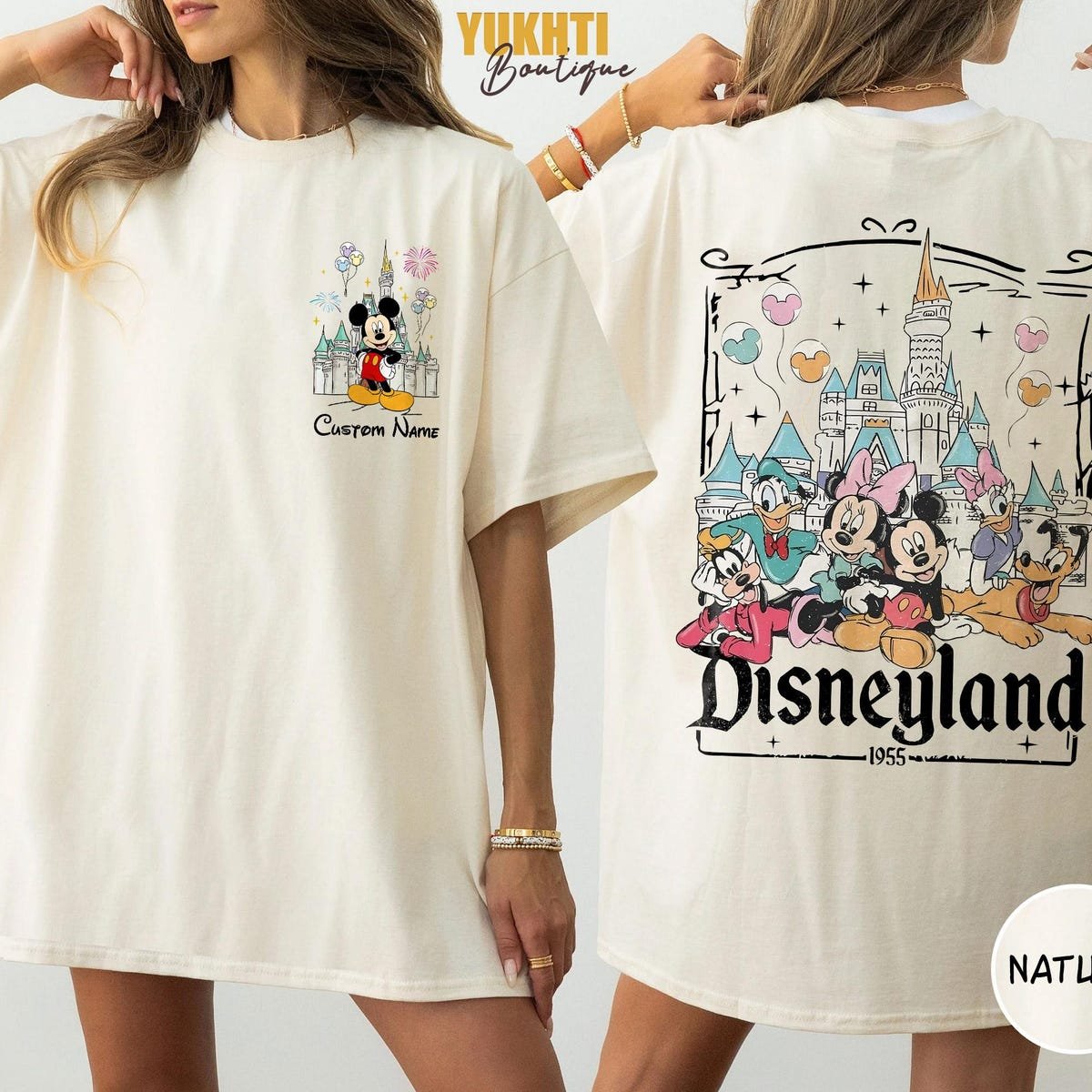 Retro Disneyland Shirt 1955 Disney Family Group Mickey Friends Shirt