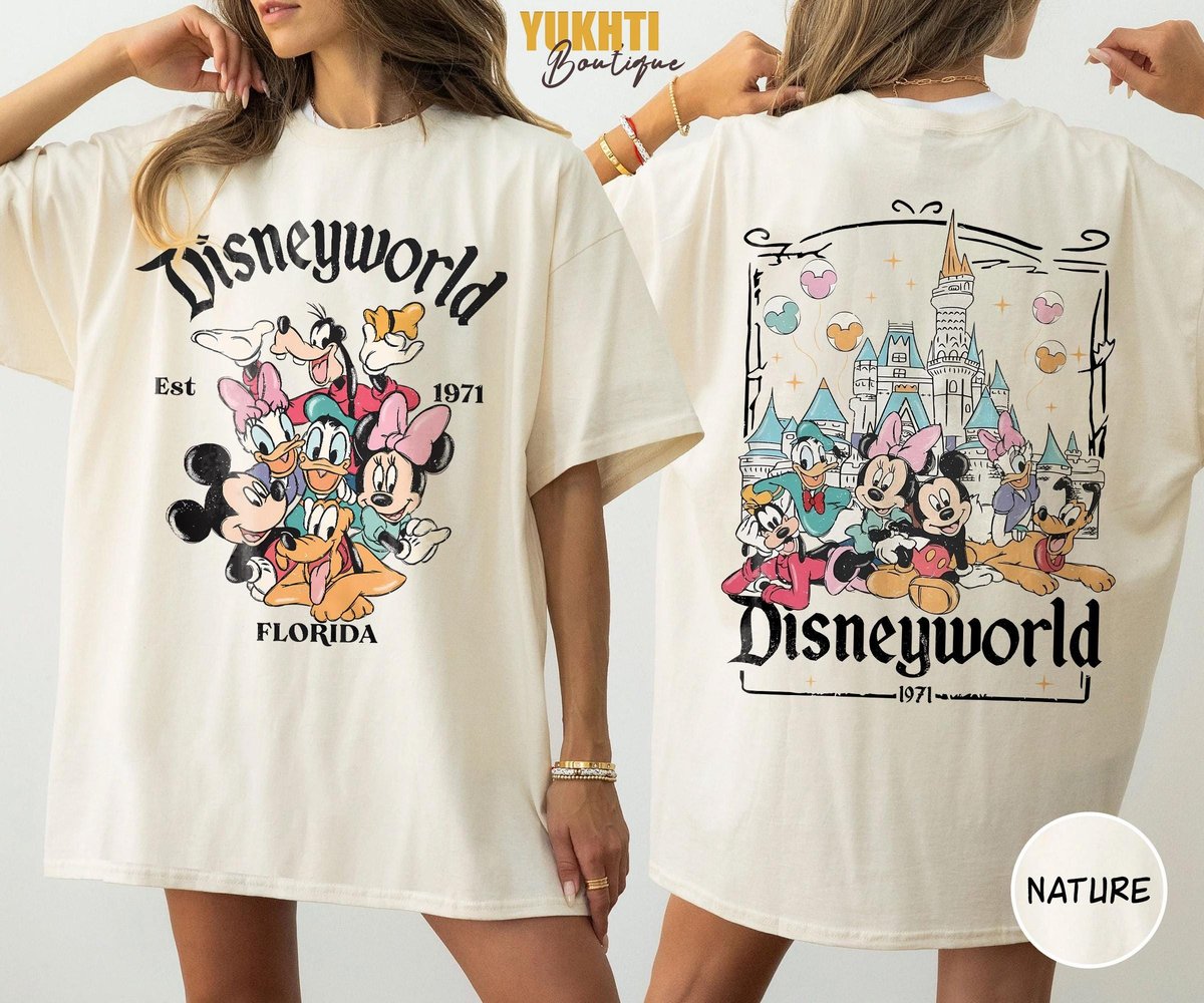 Retro Disneyworld Shirt 1971 Vintage Mickey Vacation Tee