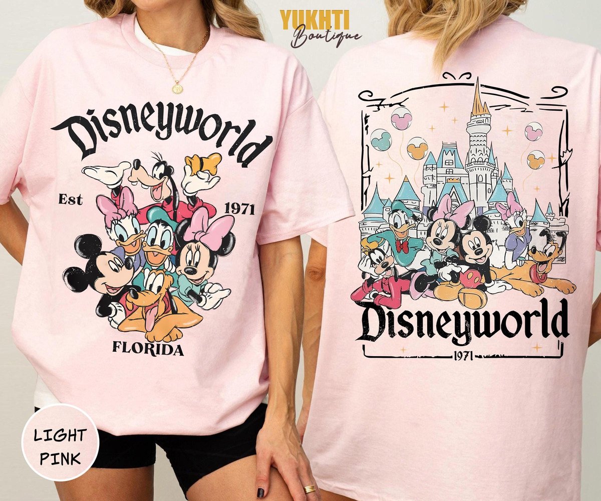 Retro Disneyworld Shirt 1971 Vintage Mickey Vacation Tee