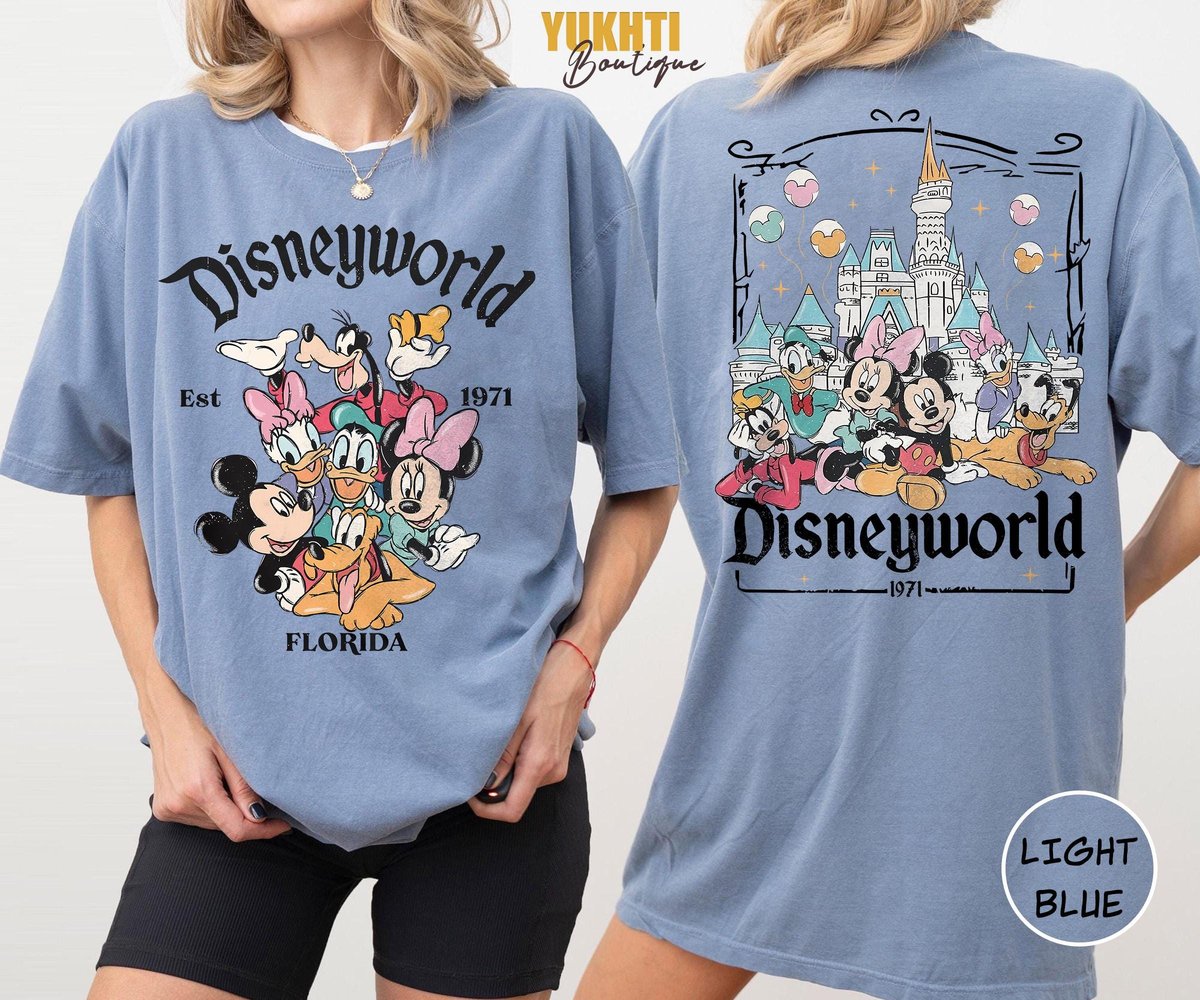 Retro Disneyworld Shirt 1971 Vintage Mickey Vacation Tee