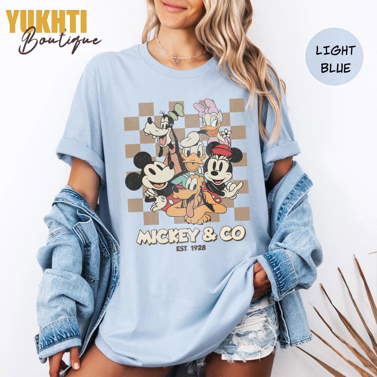 Retro Mickey 1928 Shirts Disneyland Tee Disney Vacation Apparel