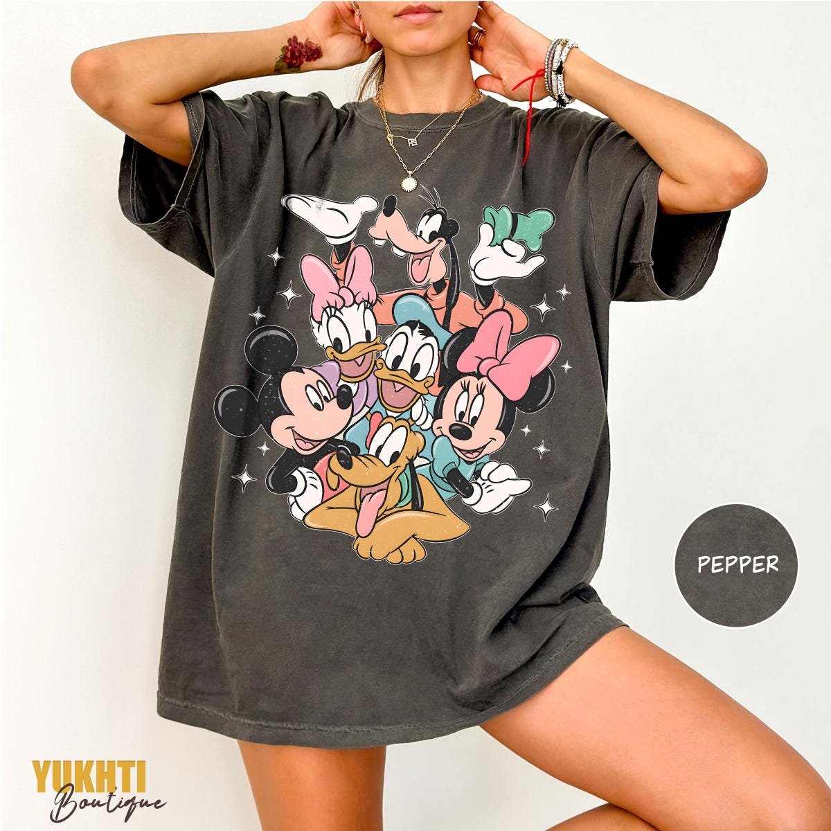 Retro Mickey Comfort Color Shirt Disney Family Vacation Tee