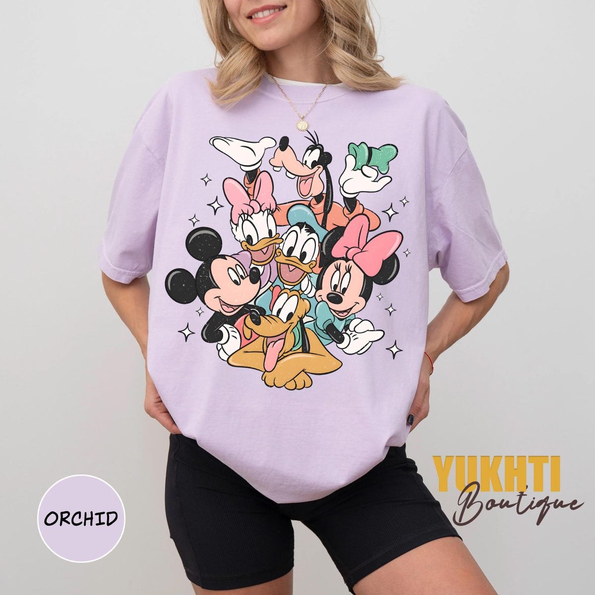 Retro Mickey Comfort Color Shirt Disney Family Vacation Tee